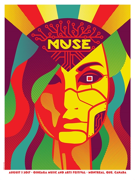 Muse Concert Poster by Dan Stiles