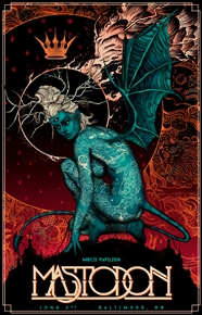 Mastodon Concert Poster by Nikita Kaun