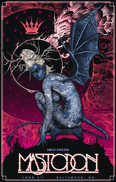 Mastodon Concert Poster by Nikita Kaun