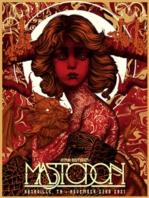 Mastodon Concert Poster by Nikita Kaun