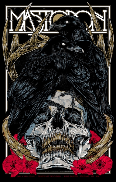 Mastodon Concert Poster by Rhys Cooper