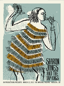 Sharon Jones Concert Poster by Methane Studios