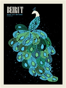 Beirut Concert Poster by Methane Studios