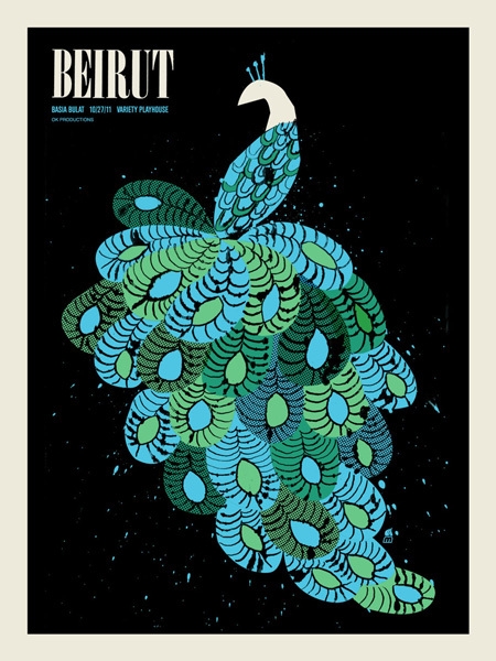Beirut Concert Poster by Methane Studios