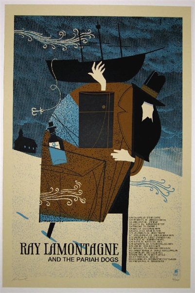 Ray Lamontagne Concert Poster by Methane Studios