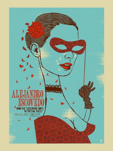 Alejandro Escovedo Concert Poster by Methane Studios