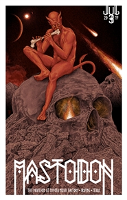 Mastodon Concert Poster by Timothy Pittides