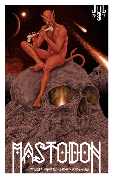 Mastodon Concert Poster by Timothy Pittides