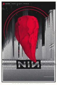 Nine Inch Nails Concert Poster by Alex Hanke & Lars P. Krause