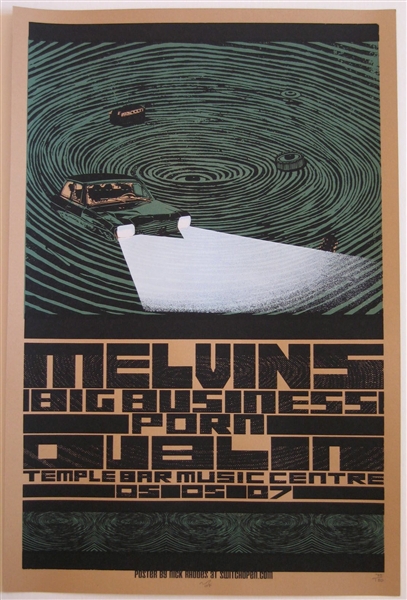 Melvins Concert Poster by Nick Rhodes