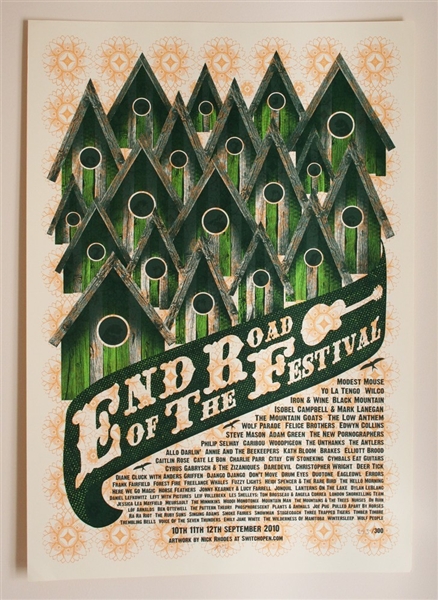 End of the Road Festival 2010 Poster Nick Rhodes