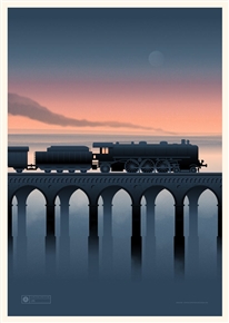 Night Train Art Print by Simon Marchner