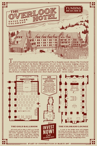 The Overlook Hotel poster by Pascal Witaszek