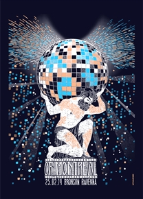 Of Montreal Concert Poster by Sabrina Gabrielli
