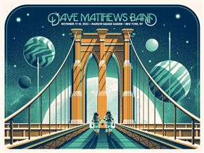 Dave Matthews Band concert poster by DKNG
