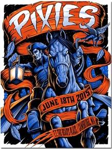 Pixies Concert Poster by Brandon Heart