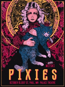 Pixies Concert Poster by Nikita Kaun