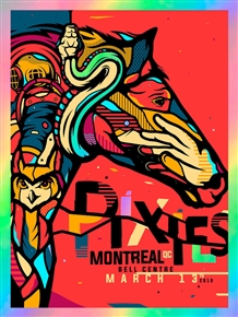 Pixies Concert Poster by Van Orton Design