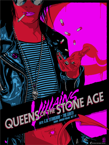 Queens Of The Stone Age Concert Poster by Vance Kelly