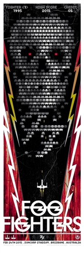 Foo Fighters Concert Poster by Rhys Cooper