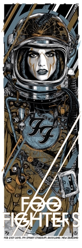 Foo Fighters Concert Poster by Rhys Cooper