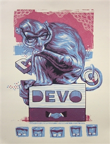 Devo Concert Poster by Rich Kelly
