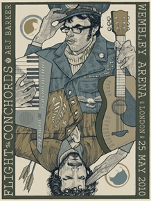 Flight Of The Conchords Concert Poster by Rich Kelly