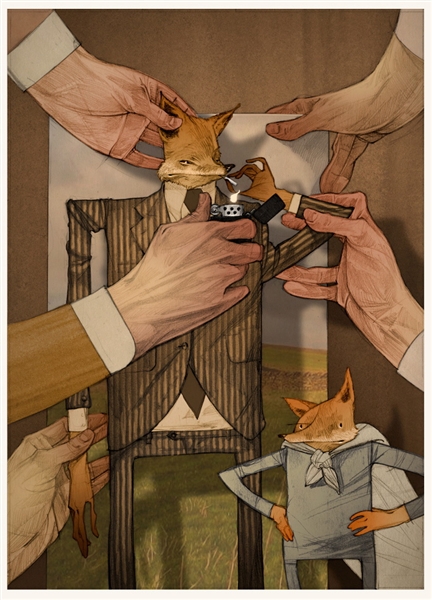 Fantastic Mr Fox Art Print