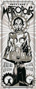 Metropolis Movie Poster (Silver) by Rodolfo Reyes