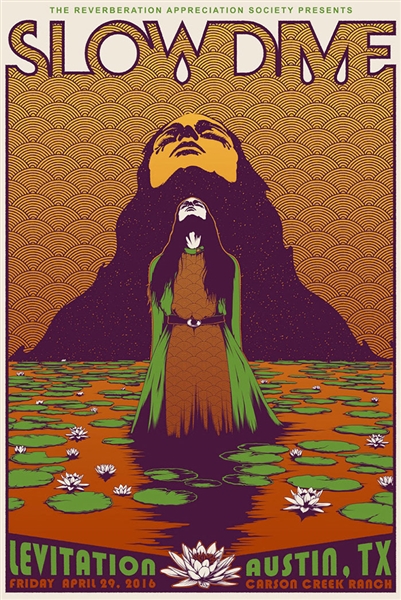 Slowdive Concert Poster by Simon Berndt