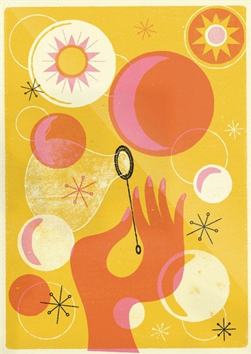 Summer Bubbles Print by Telegramme