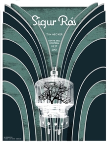 Sigur Ros Concert Poster by Pat Hamou