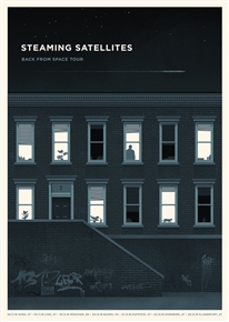 Steaming Satellites Concert Poster by Simon Marchner