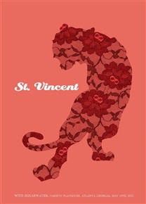 St. Vincent Concert Poster by Methane Studios
