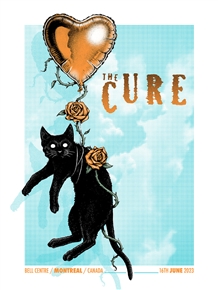 The Cure Concert Poster by Paul Jackson