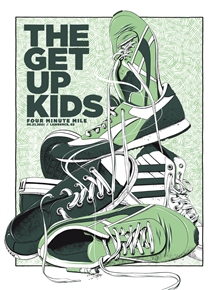 The Get Up Kids concert poster by Housebear design