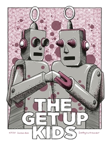 The Get Up Kids concert poster by Housebear design