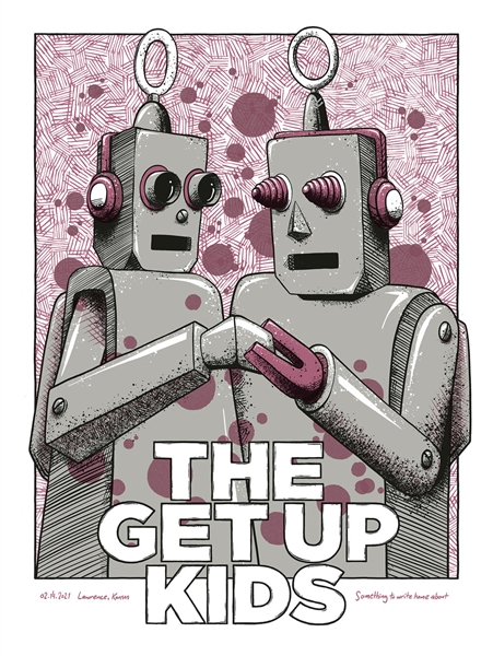 The Get Up Kids concert poster by Housebear design