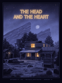 The Head And The Heart Concert Poster by Nicholas Moegly