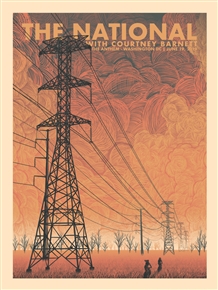 The National Concert Poster by Luke Martin