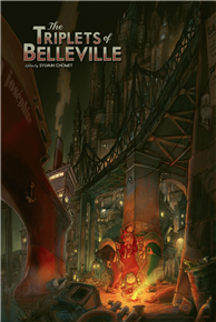 The Triplets of Belleville movie poster by Sylvain Chomet