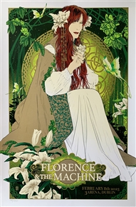 Florence And The Machine Concert Poster Vance Kelly