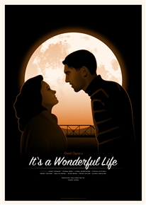 It's a Wonderful Life movie poster by Simon Marchner