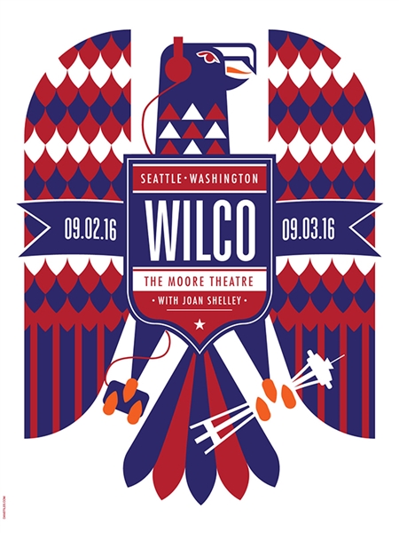 Wilco Concert Poster by Dan Stiles