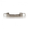 Plain Cuff Bracelet, Stainless Steel .25"