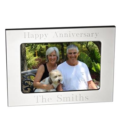 Silhouette Silver 4 x 6  Picture Frame