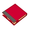 Red-leatherette-post-it-note-holder
