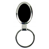Black Oval Shaped Key Ring