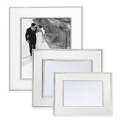 4x6 Silver Beaded Frame by Reed & Barton