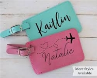 Leather Luggage Tags  (more colors available)